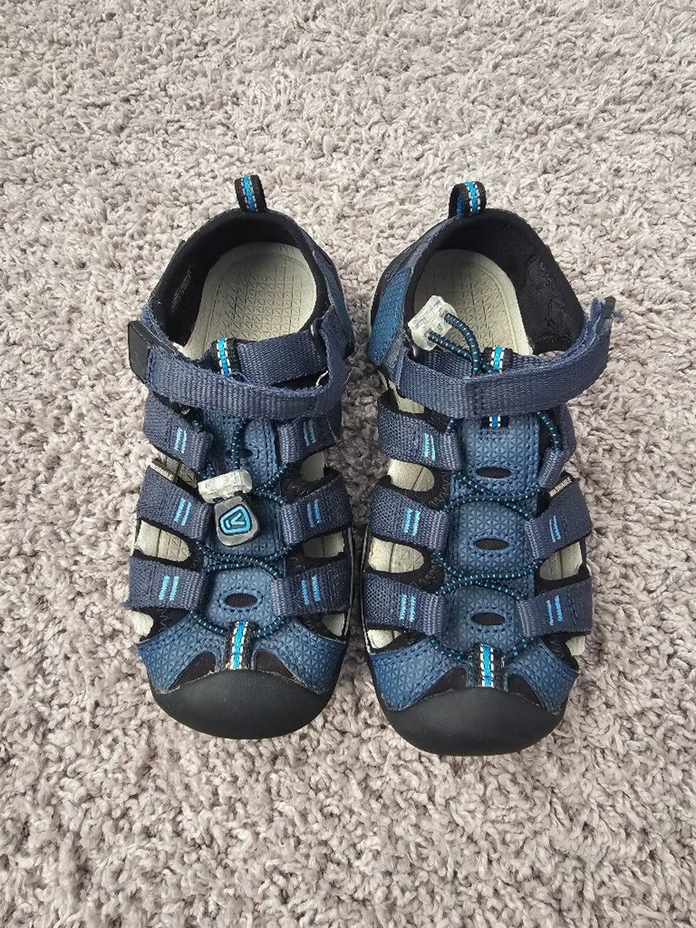 Keen Newport H2 kids shoes, size 12 in blue